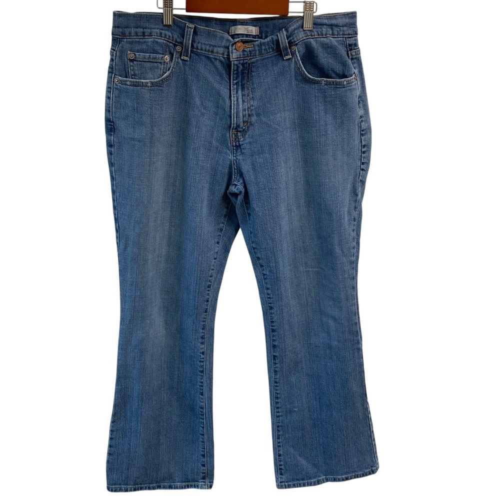 Levi’s‎ Bootcut Ladies Classic Blue Denim Jeans Distress On Front Pockets 16S